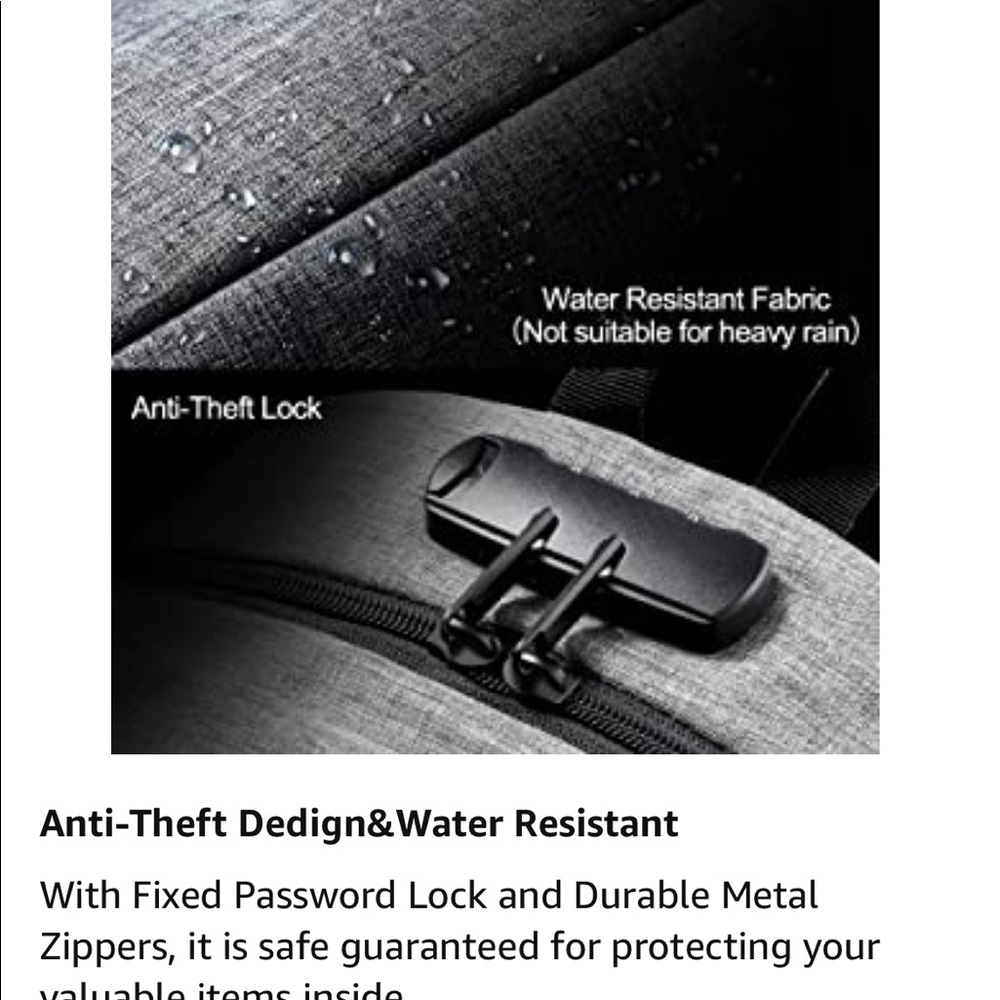 Grey Security Backpack - image 4